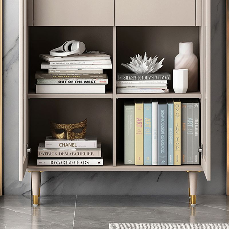 Urban Vertical Standard Bookshelf Manufactured Wood Bookcase with Door and Drawer