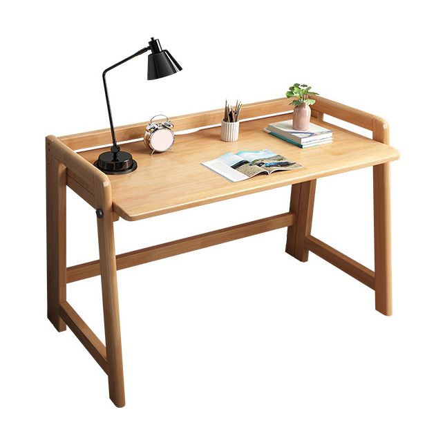 30.42-inch H Modern Office Desk Solid Wood Folding Writing Desk