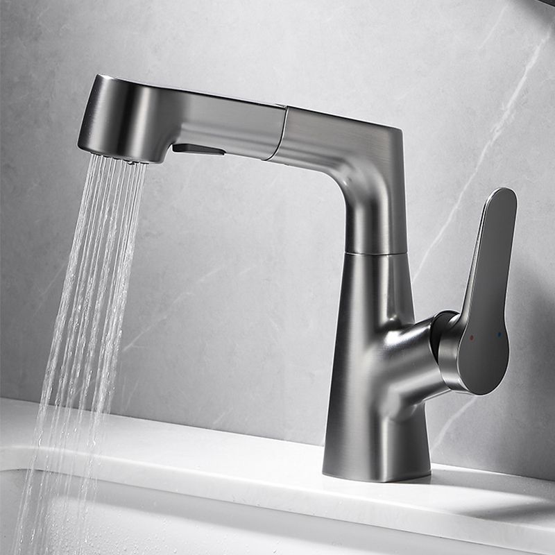 Pull-out Vessel Faucet Contemporary Sink Faucet with One Lever Handle