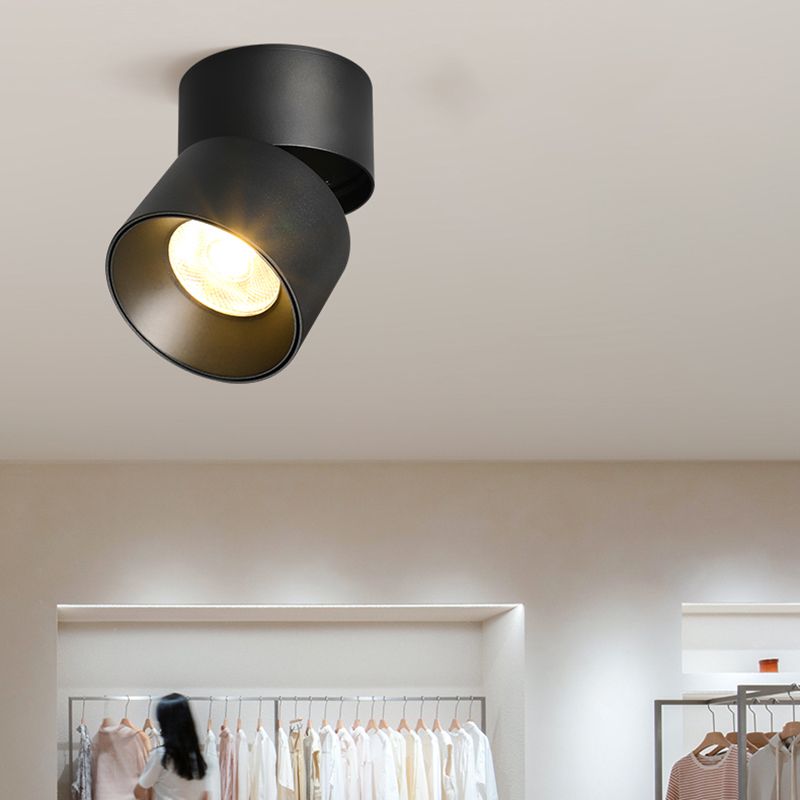 Modern Simple Style Aluminum Ceiling Light Cylinder Foldable Ceiling Lamp for Bedroom