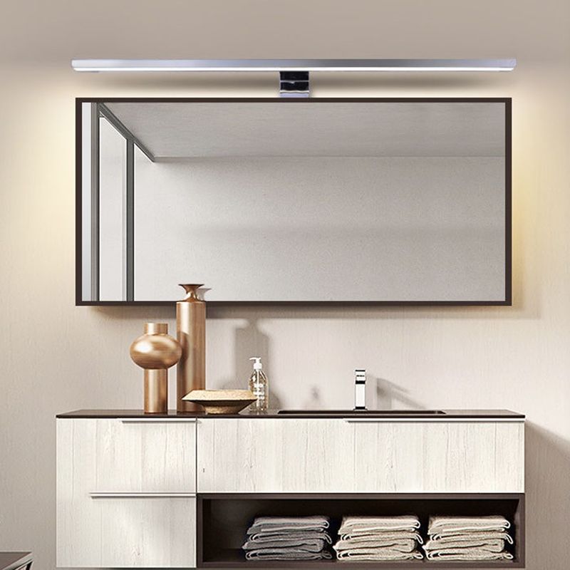 Linear Vanity Light Modern Metal 1 Light LED Mirror Light for Bathroom