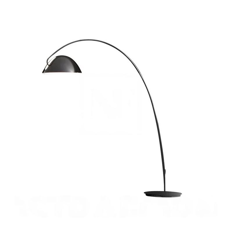 Linear/Kapsel/Bogenbodenleuchte Designer Metall Einerbulst Wohnzimmer Stehlampe in Schwarz