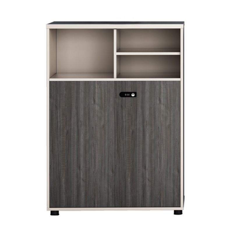 Contemporary File Cabinets Solid Wood Solid Color Vertical File Cabinet with Key Lock