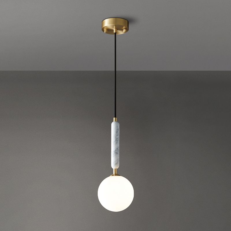 Modern Hanging Light Fixture 1-Light Pendant Light for Living Room