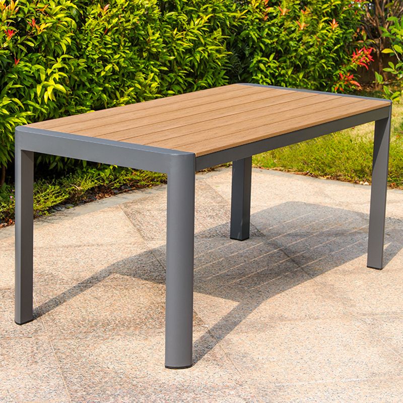 Modern Aluminum Frame Patio Table Outdoor Water and UV Resistant Patio Table