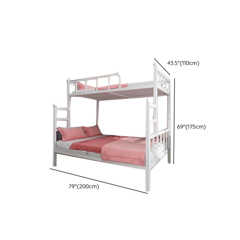 Contemporary No Theme Bunk Bed/Loft Bed in Iron with Guardrails