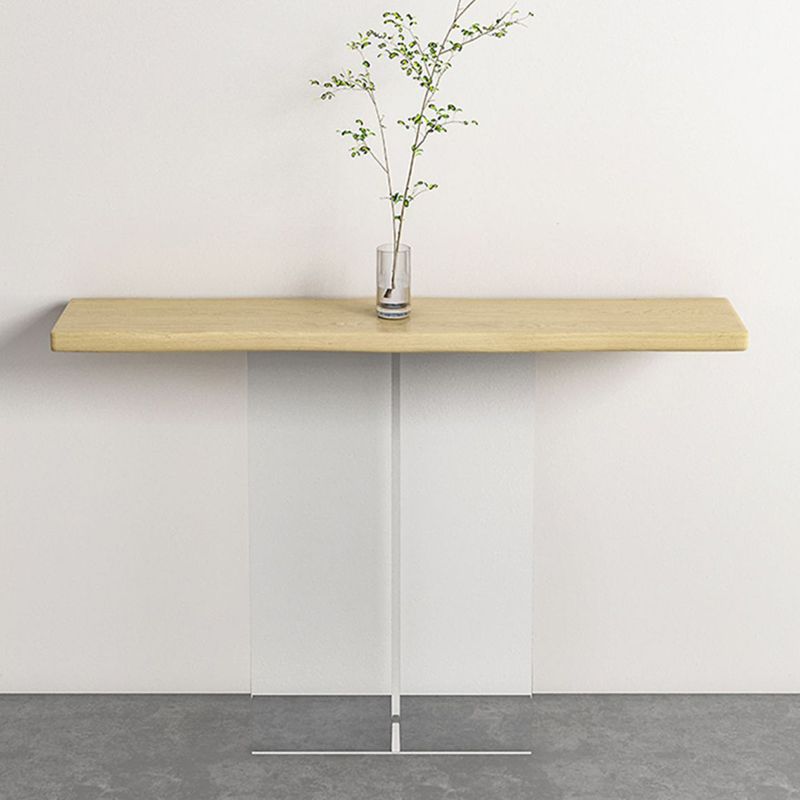 11.8" W Console Table Acrylic Contemporary Rectangle Console