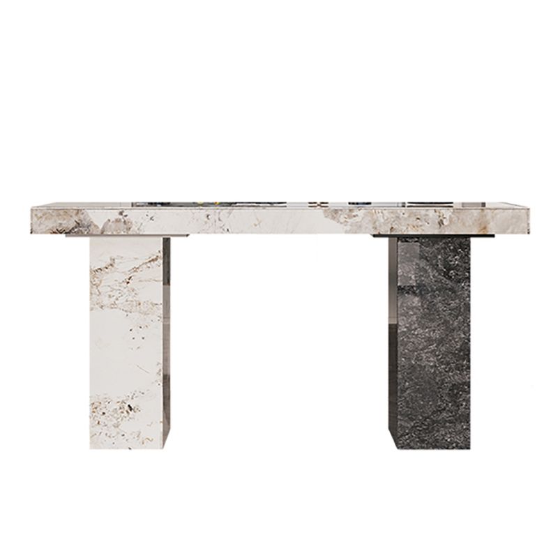 Modern Style Rectangle Stone Bar Dining Table Table for Living Room