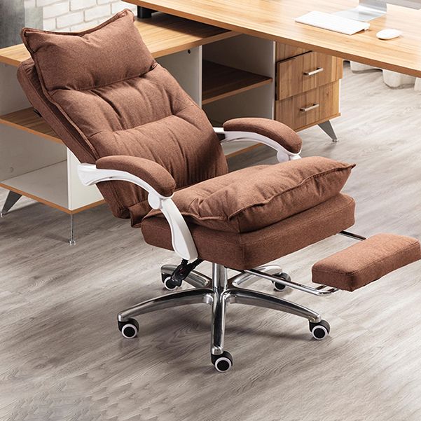 Executive Swivel Office Chair with Padded Arms Modern Task Chair with Wheels