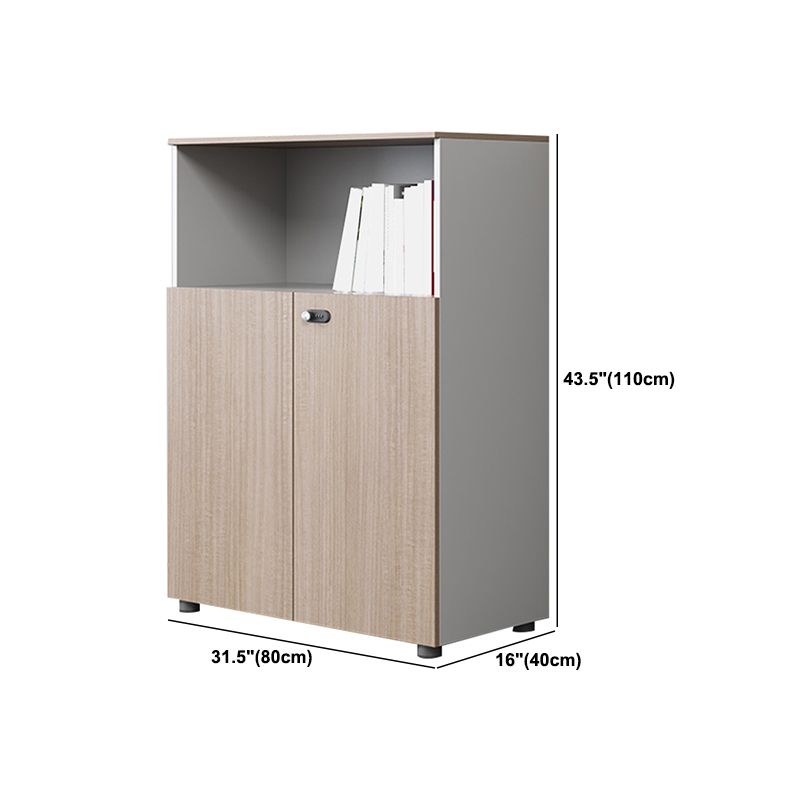 Modern Lateral File Cabinet Solid Wood File Cabinet for Office