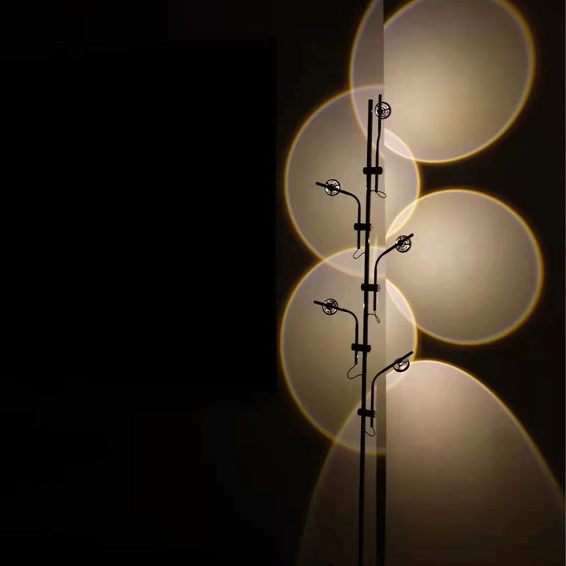 Modern Linear Floor Lamp Metal Multi Light LED Floor Light for Living Room