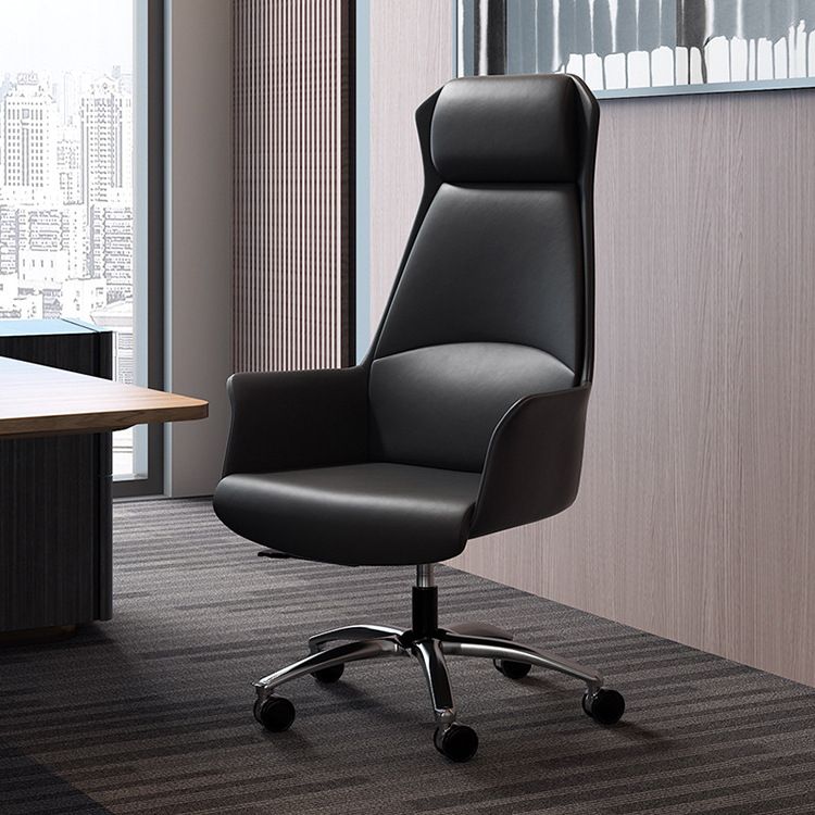 20" Wide Modern Managers Chair Leather High Back Executive Chair