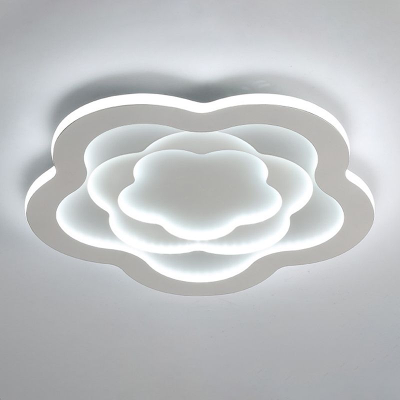 Modern LED Ceiling Lamp Simple Ceiling Mount Light with Acrylic Shade for Bedroom