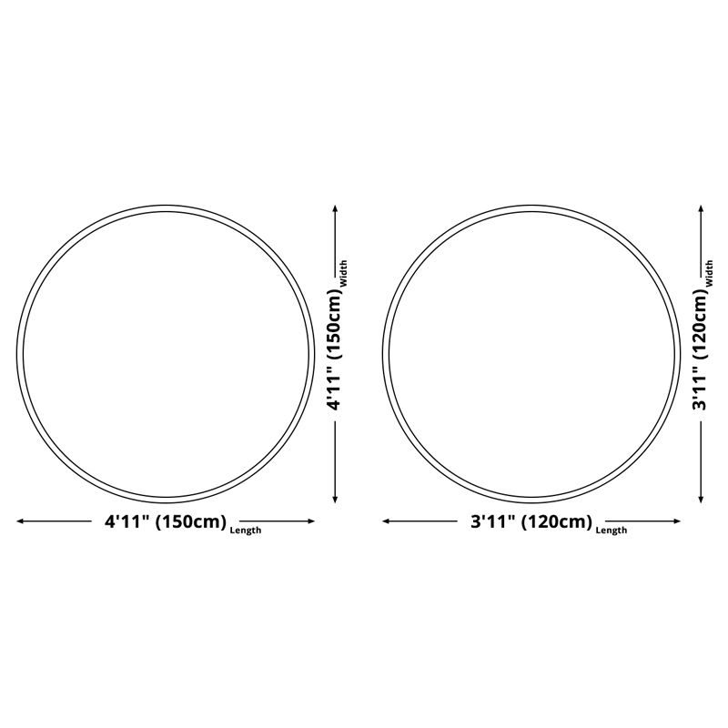 Ronde binnen vloerkleed vaste kleur moderne katoenen blend gebied tapijt voor woonkamer