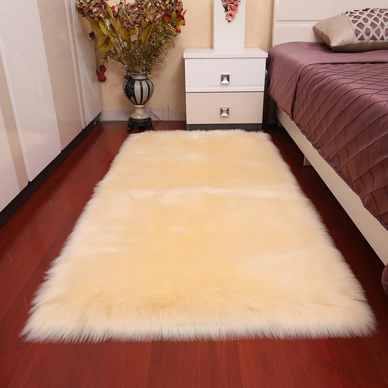 Tapis multi-couleurs Simple acrylique Couleur solide Rapis intérieur Rapage non glipt Backing Animal Areat Easy Care Area Papet pour chambre à coucher