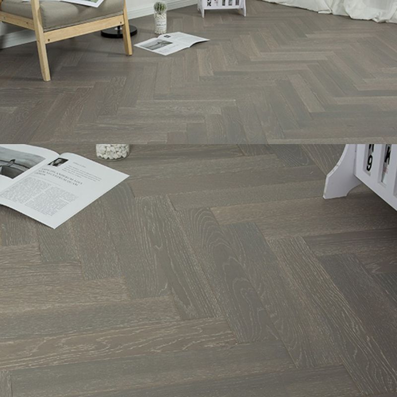 Traditional Wood Tile Wire Brushed Parquet Click-Locking Wood Floor Planks