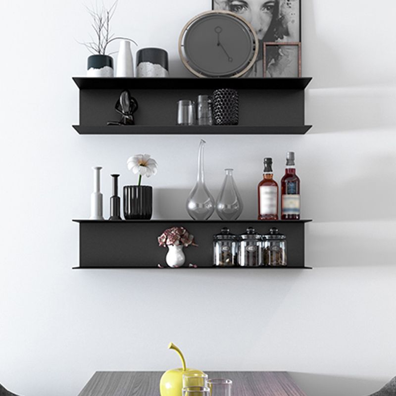 Wall Mounted Industrial Bookshelf Iron Frame and Shelf for Living Room