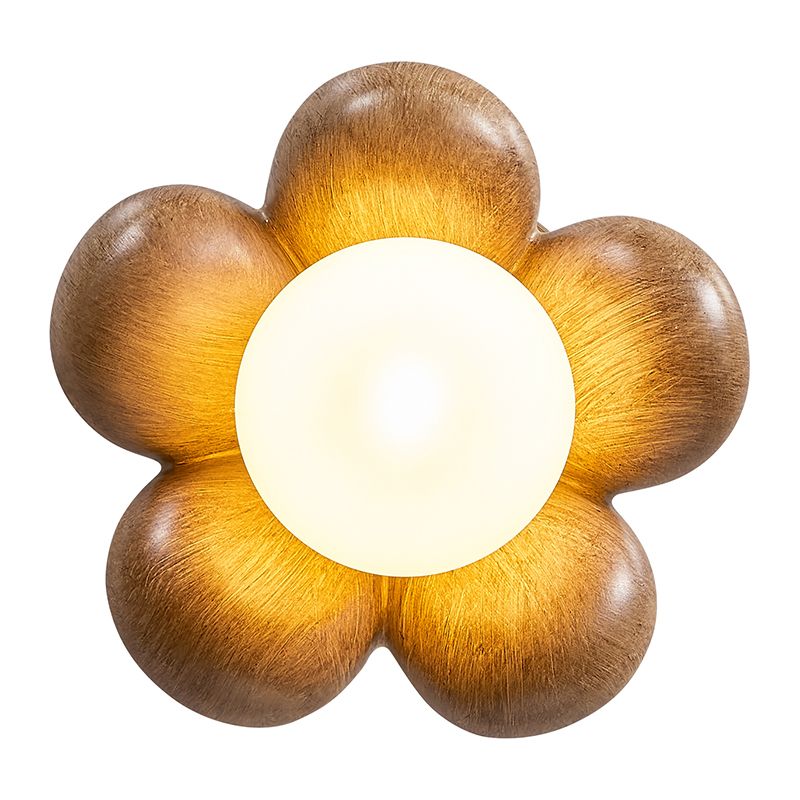 Modernism Flush Mount Flower Shape 1 - Light Resin and Acrylic Ceiling Flush