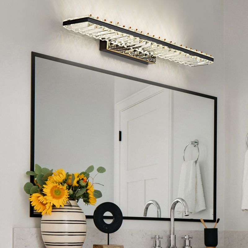 Modern Wall Light Fixture Crystal Wall Mounted Lighting for Washroom