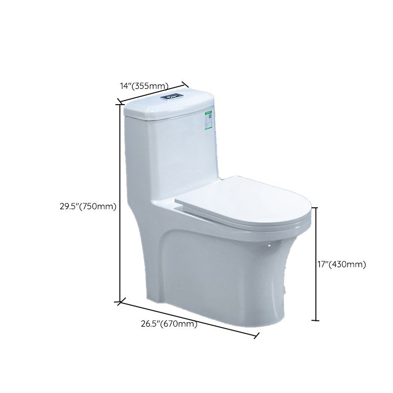 Modern Ceramic White Flush Toilet Floor Mounted Urine Toilet for Washroom