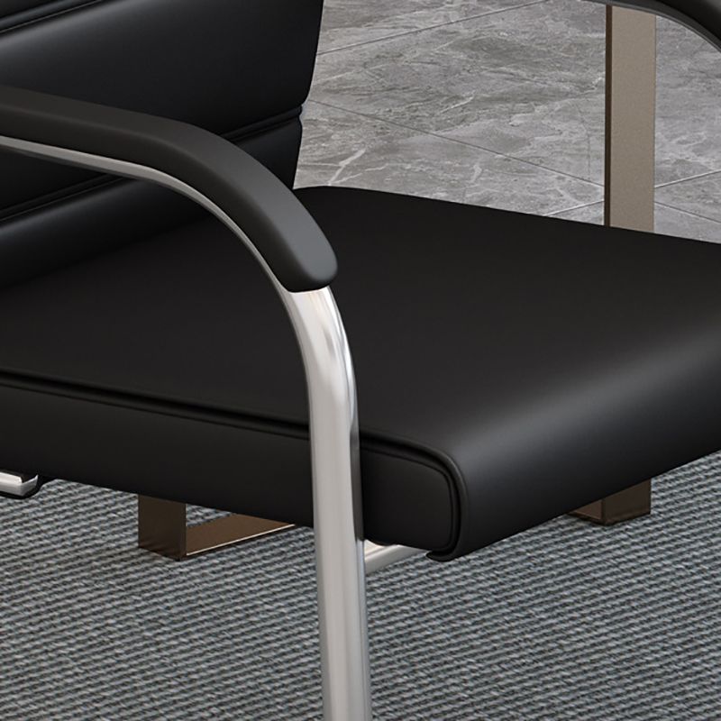 Modern Black and Cray Desk Chair with Mid Back Home Office Chair