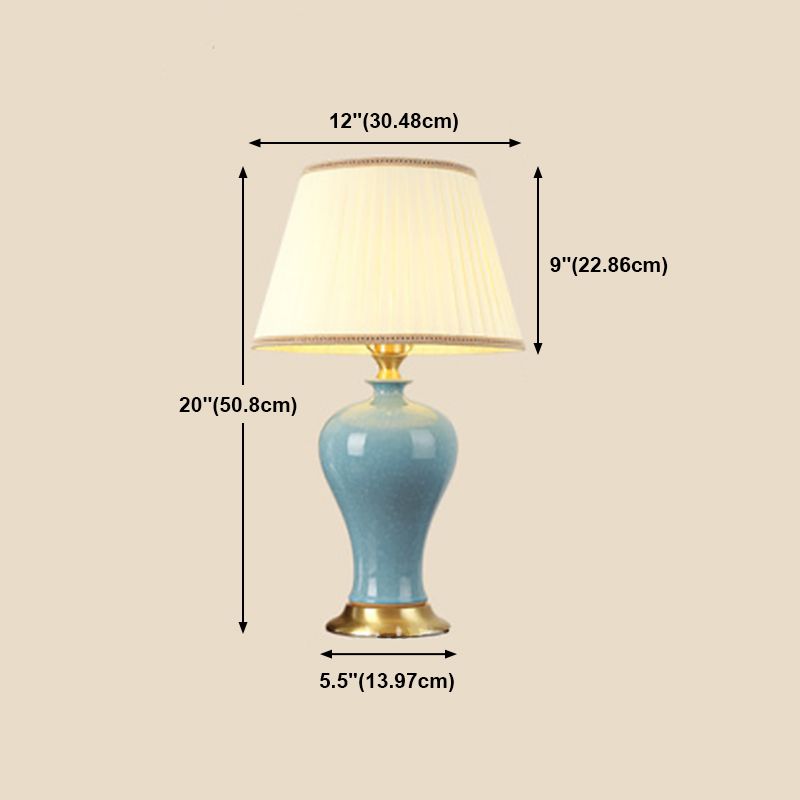 Modern Style Desk Lighting Fixture Colorful Silk Shade Desk Lamp for Bedroom