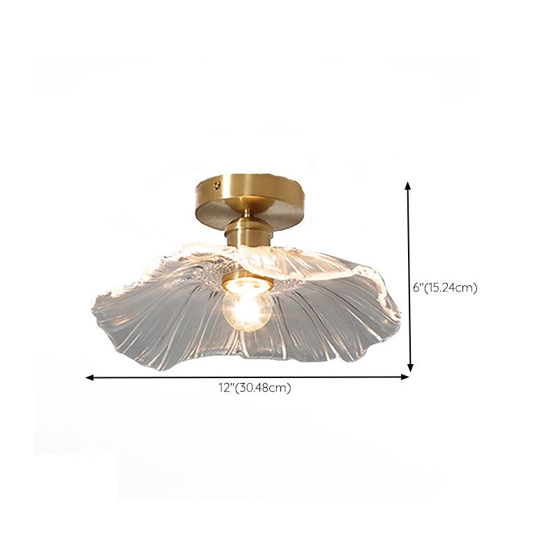 Nordic Ceiling Light Glass Flush Mount Lighting Fixture for Bedroom