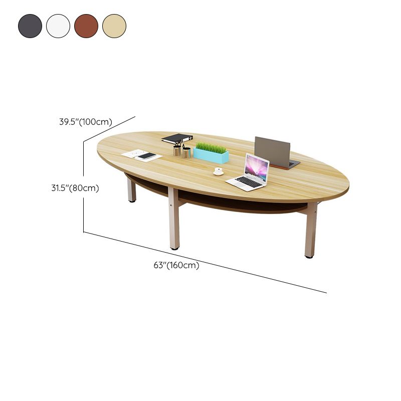 Manufactured Wood Office Desk Contemporary Oval Writing Desk