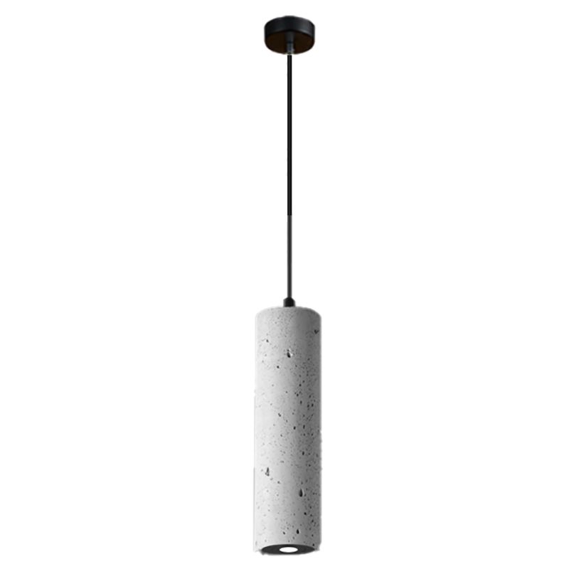 Modern Style Linear Shape Pendant Lighting Cement 1 Light Pendant Light for Bedroom