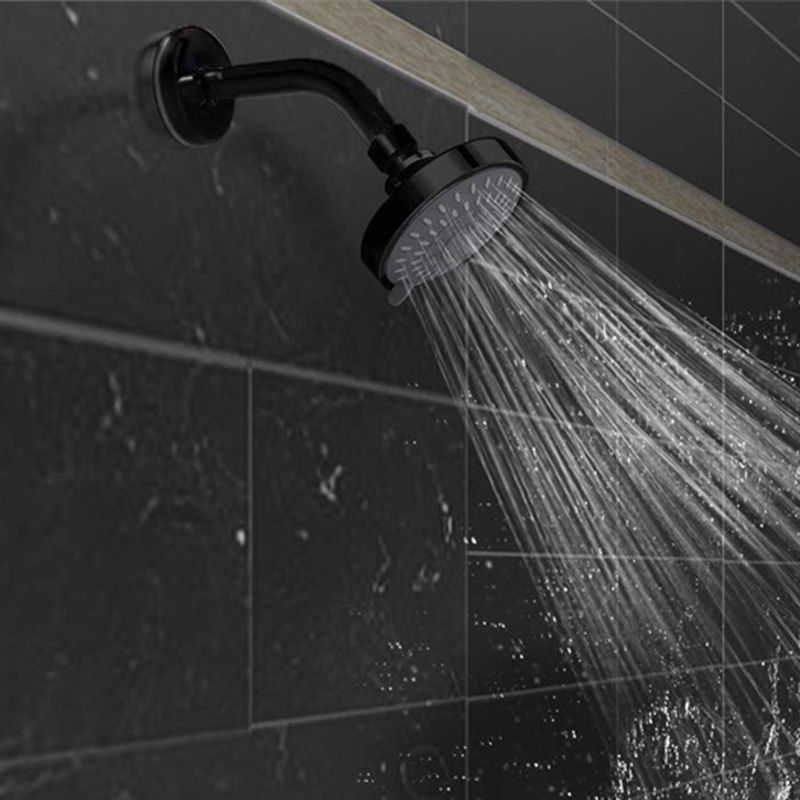 Round Metal Fixed Shower Head Traditional Adjustable Spray Pattern Shower Head