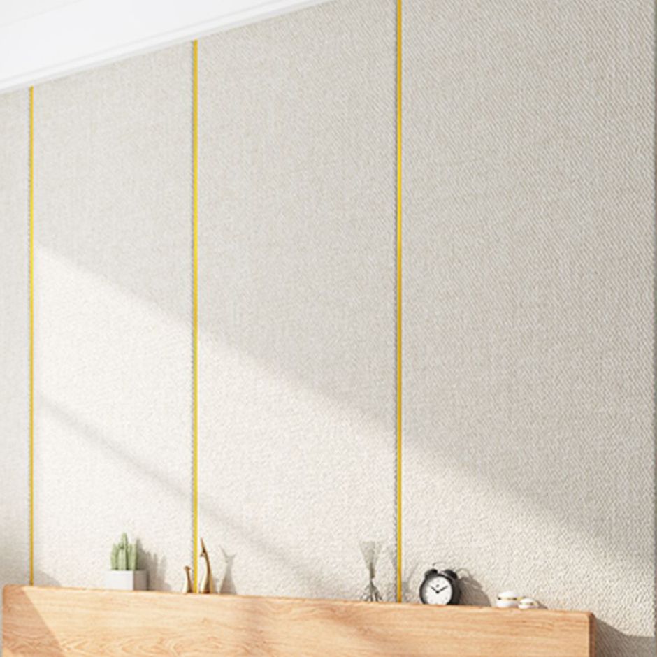 Modern Flax Paneling Wall Interior Wear Resistant Thicken Plank