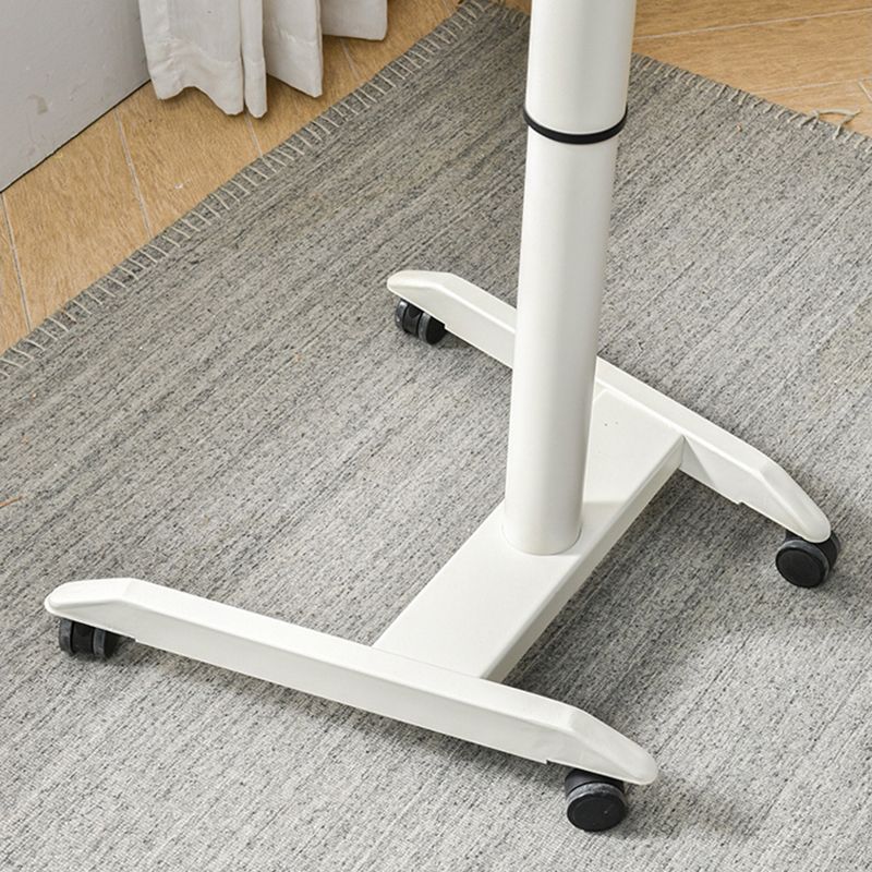 Folding Rectangular Shaped Office Standing Desk Converter Wood in White/Brown/Black