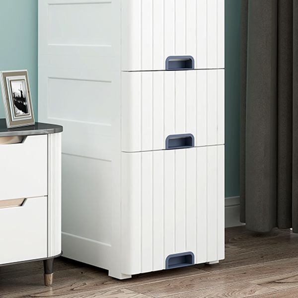 Scandinavian Kids Dresser Plastic Vertical Dresser Set for Kids