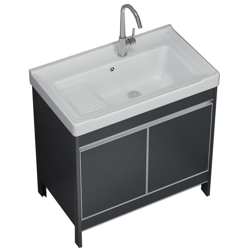 Freestanding Bathroom Vanity Space Aluminum Bathroom Vanity with Sink