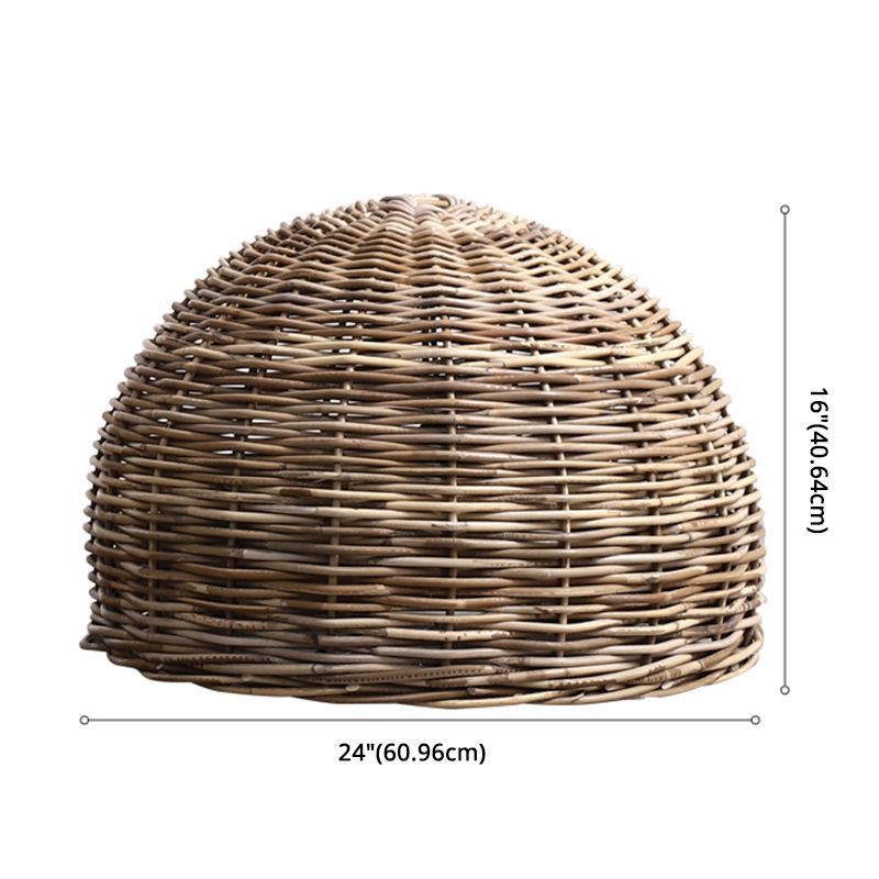 Rattan Bird Nest Nest Hanging Light Hanging Hand Weaving Coffee Shop Freet