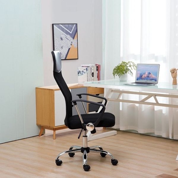 16" Wide Contemporary Arm Chair Breathable AirGrid Upholstered Desk Chair