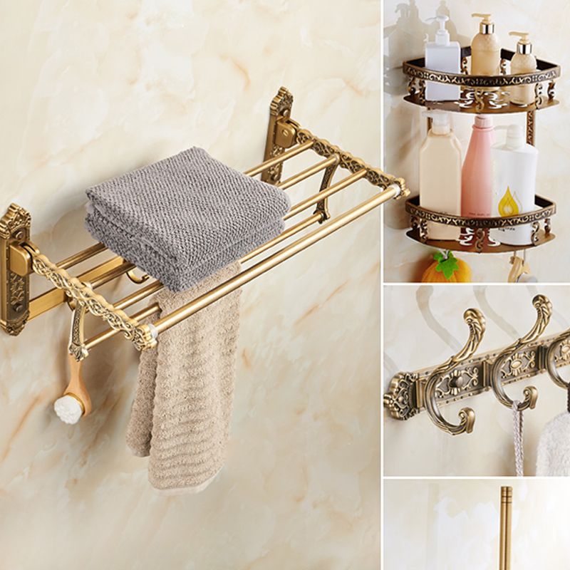 Traditional Bathroom Accessory Set Gold Bathroom Accessory Kit