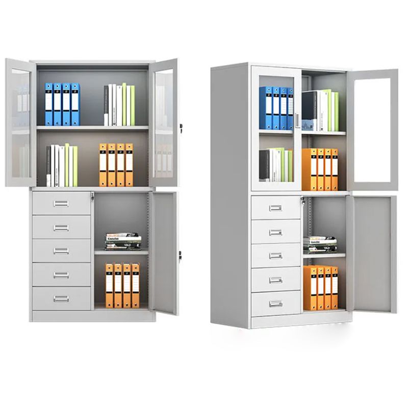 Vertical Filing Cabinet Contemporary Silver File Cabinet with Lock and Storage