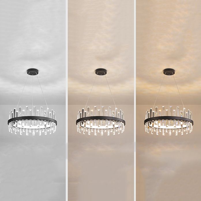 Modern Crystal Chandelier Light Led 1-Light Pendant Light for Living Room