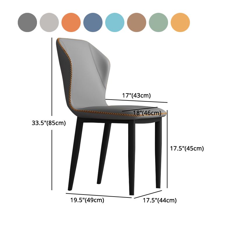 Metal Modern Contemporary Indoor-Outdoor Chair Wingback Side Chair