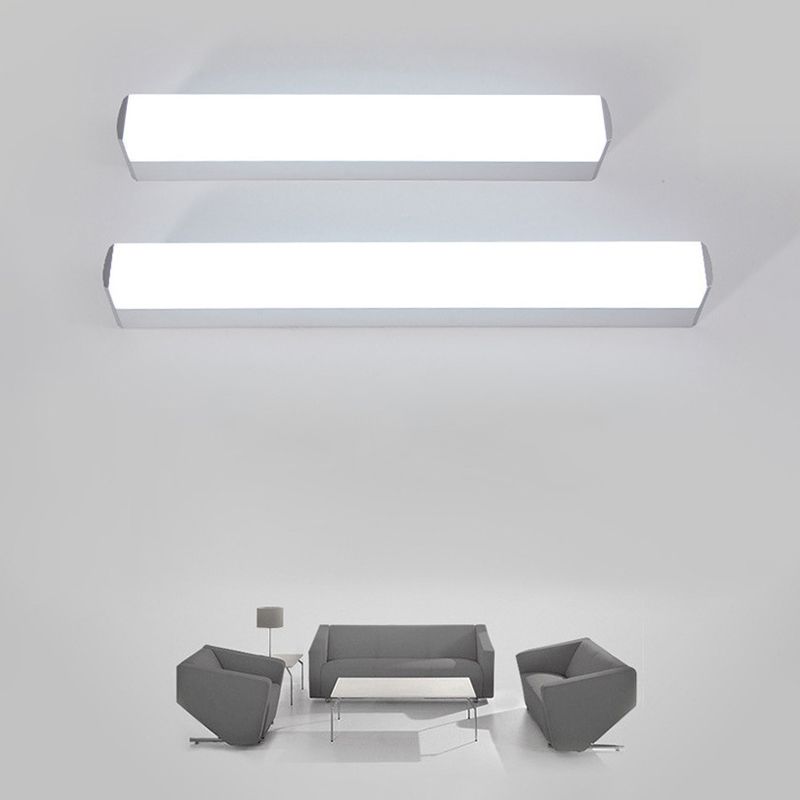 Rectangle Vanity Lighting Fixtures Modern Minimalist Style Acrylic  Vanity Sconces