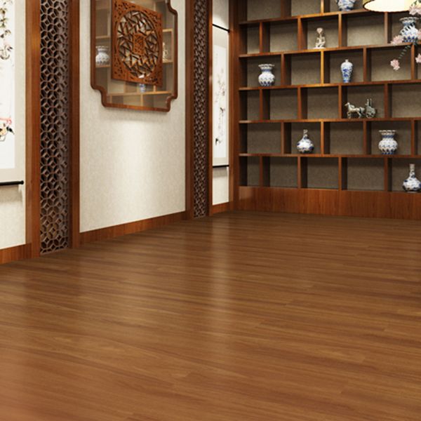 Smooth PVC Flooring Peel and Stick Wood Look Rectangle Vinyl Flooring