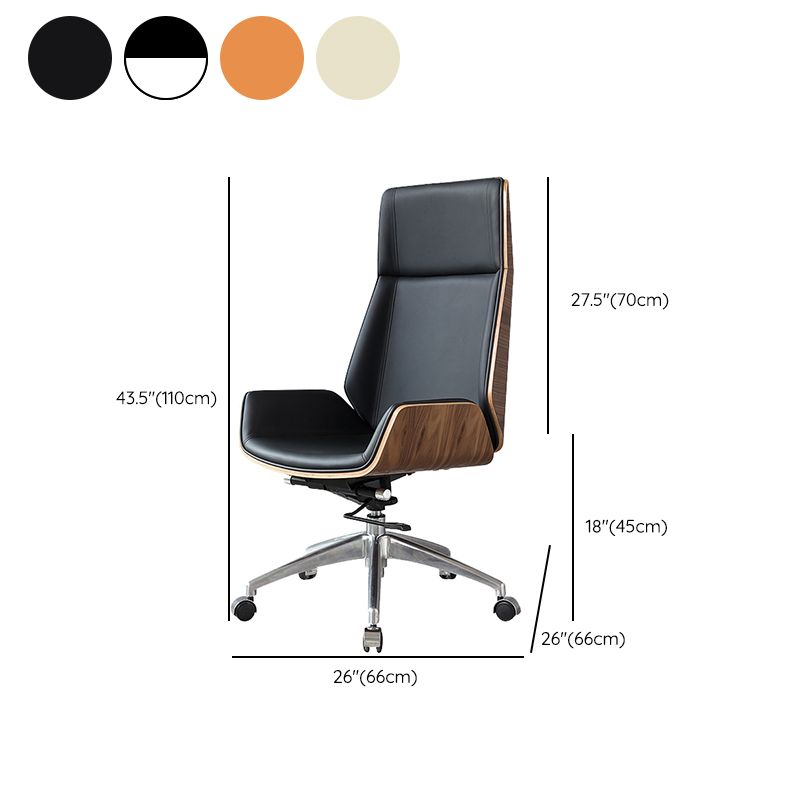 Contemporary Slide Swivel Chair Executive High Back Managers Chair