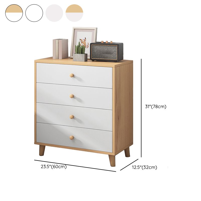 Scandinavian Vertical Kids Dresser Set Wood Kids Nightstand for Bathroom