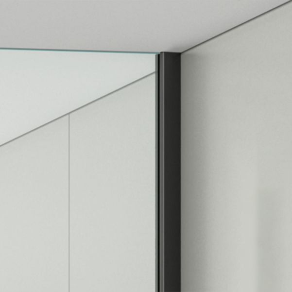 Modern Transparent Fixed Glass Panel Single Fixed Shower Screen