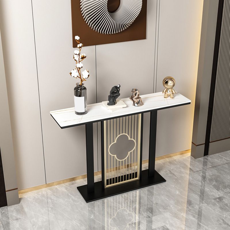 Contemporary Console Table with Stain Resistant Pedestal Top