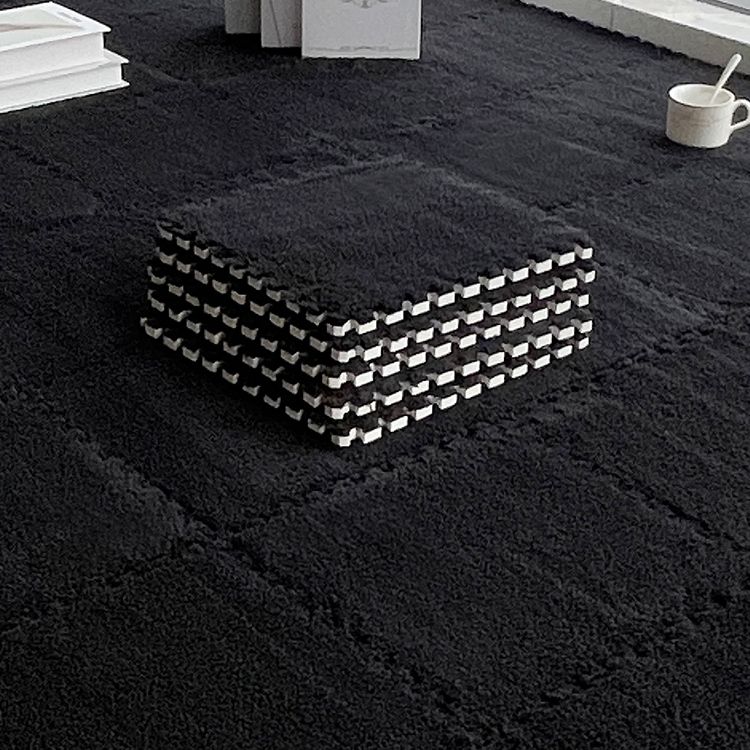 Dark Color Level Loop Carpet Tile Non-Skid Interlocking Bedroom Carpet Tiles