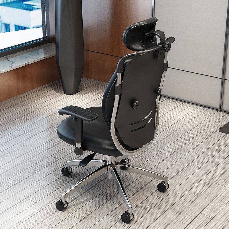 Contemporary Office Chair Leather Computer Chair Ergonomic Task Chair