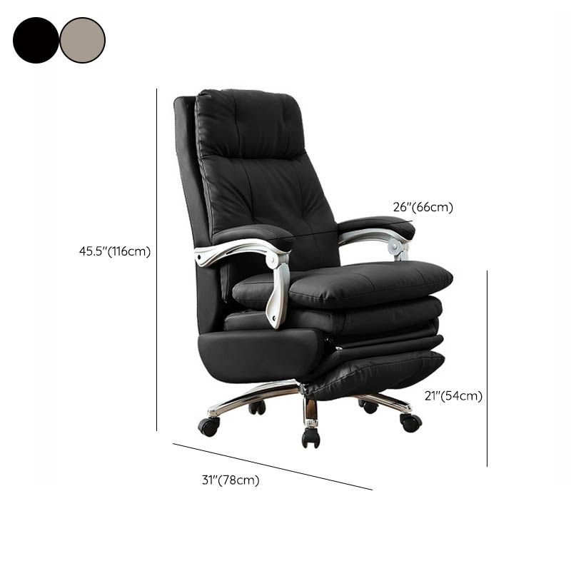 Modern Swivel Chair Adjustable Seat Height Footrest Office Chair with Wheels