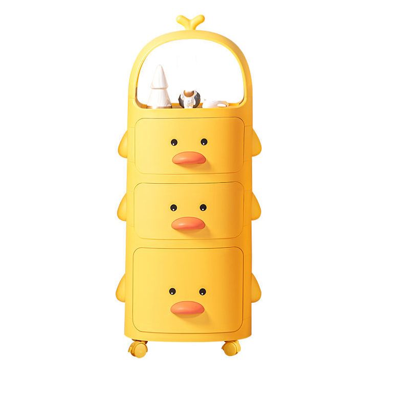 Yellow Duck Bed Nightstand Contemporary Children Storage Night Table